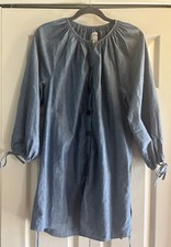 J.Crew Dress Women’s Size S Blue Chambray Belted Buttons Cotton