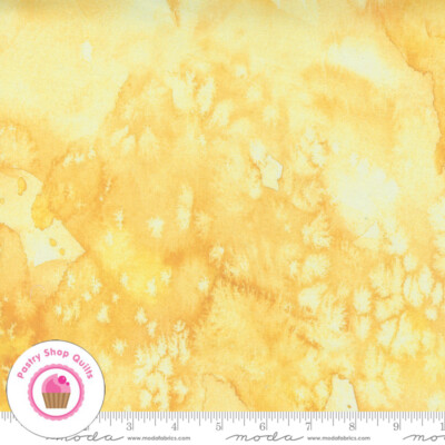 Moda FRESH AS A DAISY 8433 52 Yellow Tonal CREATE JOY Quilt Fabric Watercolor