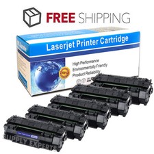 5 Pack Q5949A 49A Black Toner Cartridge For HP LaserJet 1160Le 1320nw 3390 3392