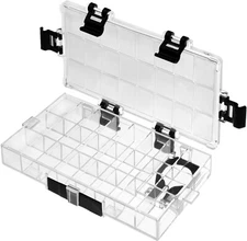 Airtight Paint Palette, 24-Well Storage Palette Box with Thumb Grip,