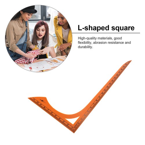 2 Pcs Cutting Ruler Patchwork Sewing Fabric Rulers for Quilting and - Imagen 5 de 12