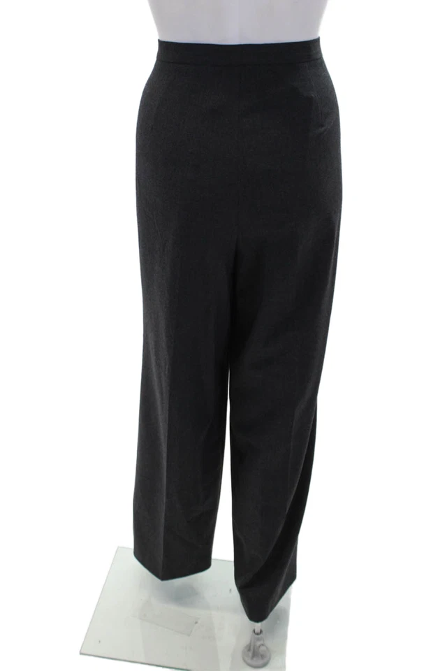 Jil Sander Womens Wool Zip Button Straight Leg Pleated Dress Pants Gray Size EUR - Image 3 of 4
