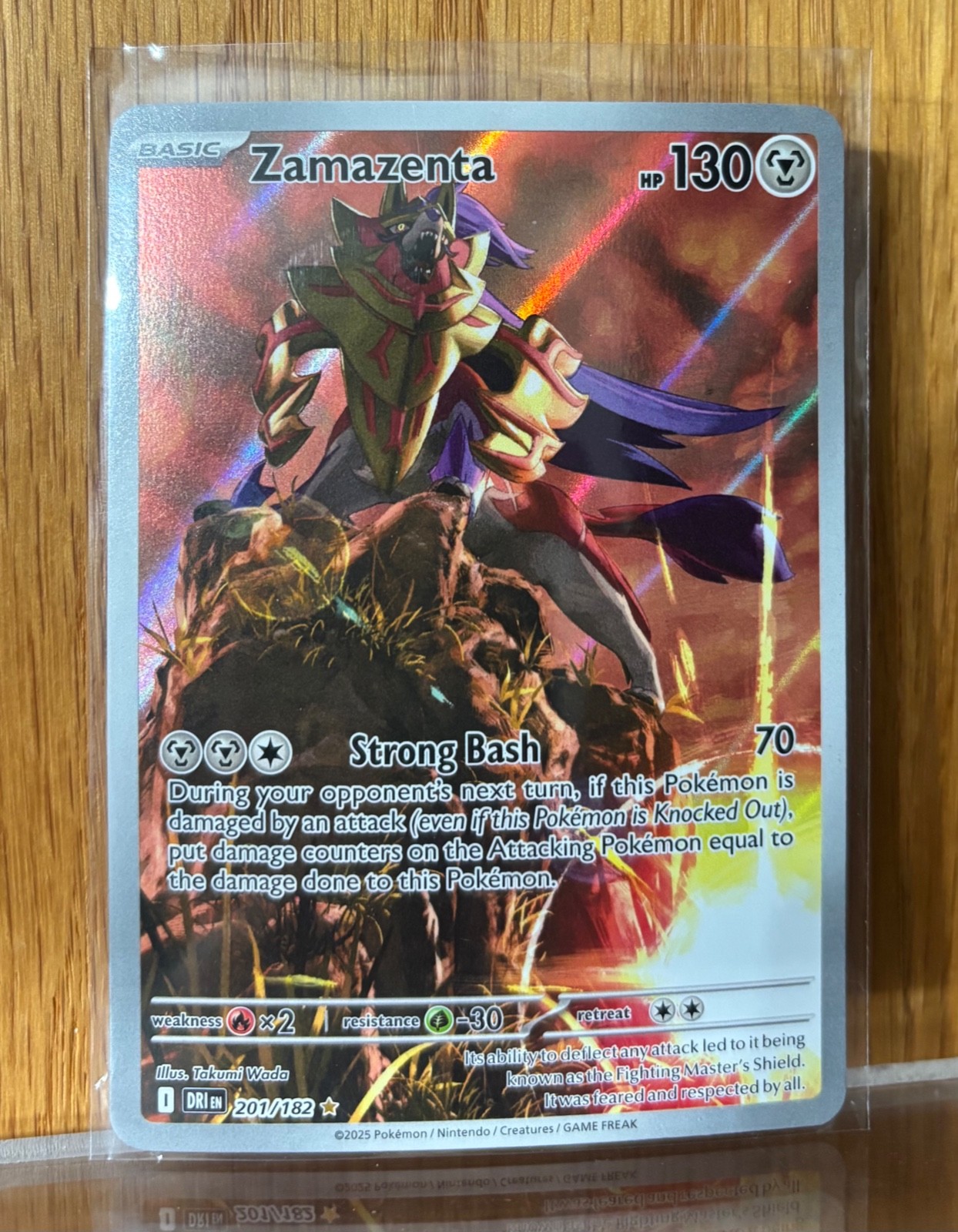 Zamazenta 201/182 Illustration Rare Sv10: Destined Rivals Holo