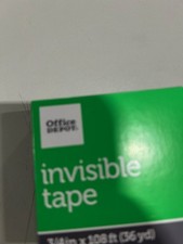 OFFICE DEPOT  OFFICE DEPOT INVISIBLE TAPE 3/4IN X 108FT 36YD  1.9CM X - CLEAR