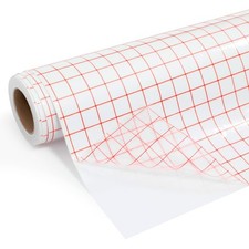 12 Inch x 50 FT Clear Vinyl Transfer Paper Tape Roll For HTV Adhesive Crafts