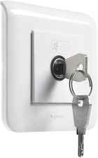 Legrand 076630 Key Switch for Mosaic Emergency Lighting Units, 2 Modules