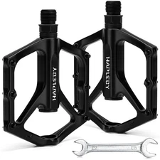 	Hapleby Premium Bike Pedals of 9/16 Inch Professional Mountain and Road Bike	