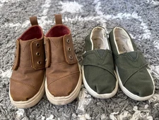 Lot Of 2 Toms Shoes Size Kids 8