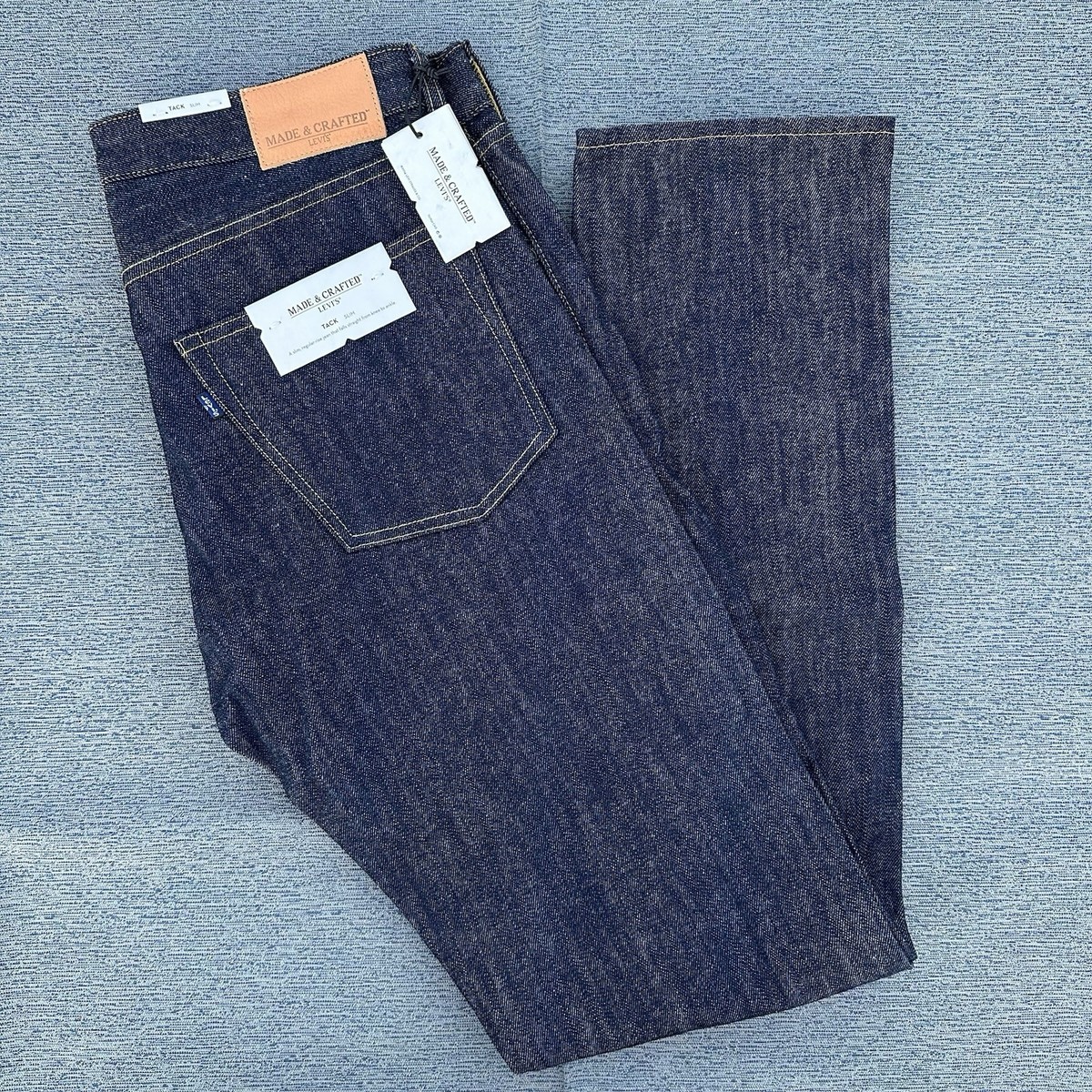 Levi's Made & Crafted Tack Slim Straight Jeans W33 L34 Raw Rigid