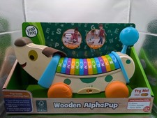 Leap Frog Wooden Alphapup Letter Learning Motor Skills Ages Brand New