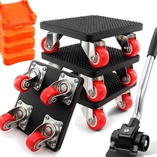 M&ouml;belbeweger mit Rollen, robuster M&ouml;belwagen mit 4 Rollen, 350 kg Tragkraft, ...