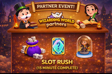   Wizarding World PARTNERS  MONOPOLY EVENT - SUPER FAST COMPLETION 30 minutes   