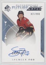 2018-19 SP Authentic Auto Future Watch 821/999 Spencer Foo #168 Auto 0ll