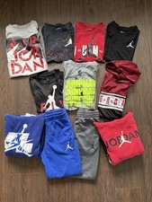 Air Jordan Nike Clothing Lot Of 11 Youth Medium Joggers, Hoodies, T-shirts