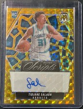 Tidjane Salaun 2024-25 Mosaic Rookie Scripts #RS-TID Gold Prizm Numbered 09/10 