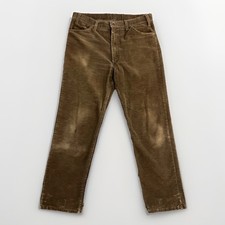 Vintage Levi s Corduroy Pants USA 90s Valencia Factory Brown 5 pocket 36x29