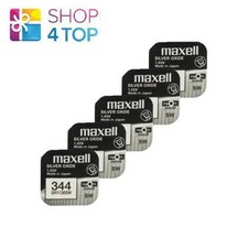 5x Maxell 344 SR1136SW Silver Oxide 1.55V Watch Batteries Made in Japan