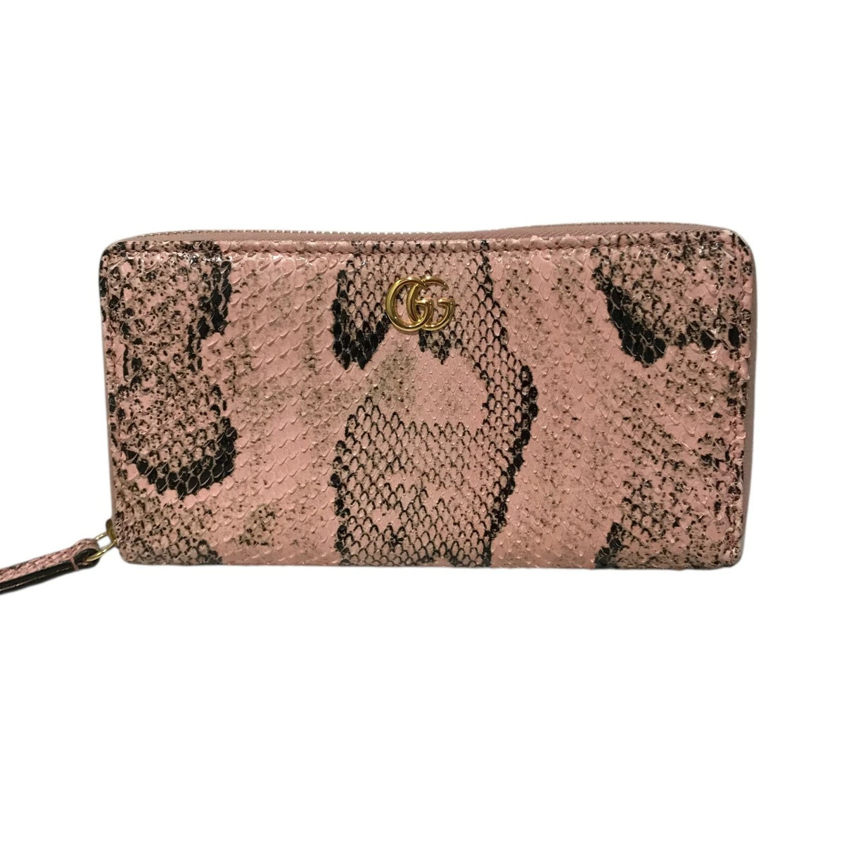 GUCCI Python leather long wallet 456117 Pink 1807… - image 3
