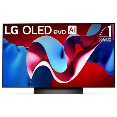 48 OLED Smart TV 4K Processor Magic Remote Alexa LG C4 Series 48-Inch Class Flat