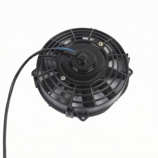 Ultraflacher 8-Zoll L&uuml;fter Ultraschlank 12V K&uuml;hlerl&uuml;fter Schwarz