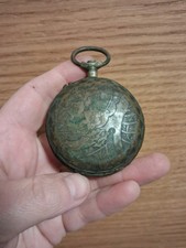 Orologio Da Tasca Rame Argento Trincea Kuk Ww1 No Elmetto Adrian 