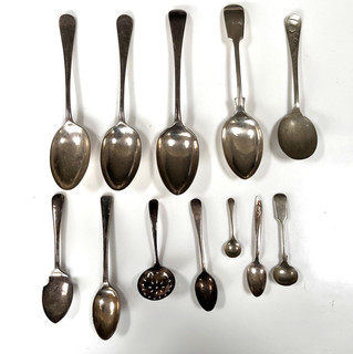 Job Lot Of Silver Plated Spoons X 12 492g Mappin & Webb Elkington