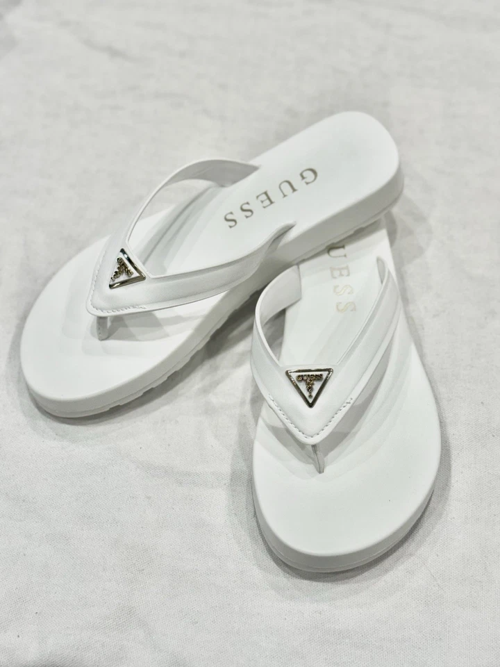 Zapatillas sin cordones Guess, Candry, para mujer, color blanco 140, talla 6 Foto 3 de 4