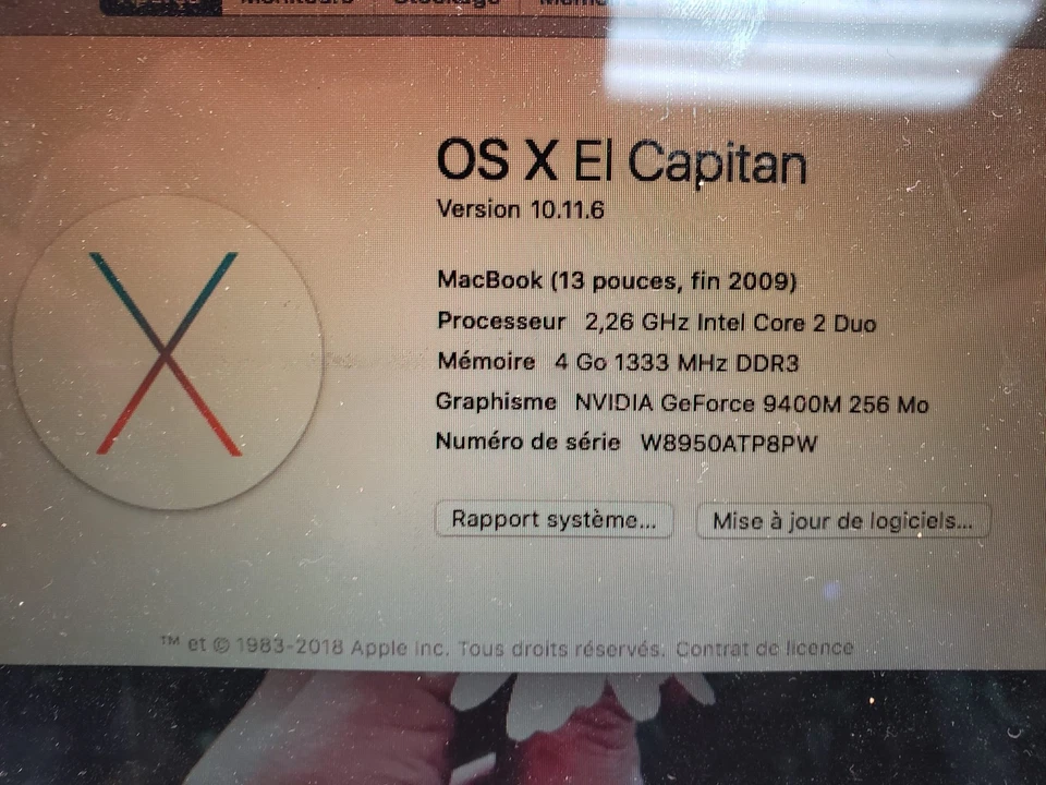 MacBook Pro 13" - 2.26GHz Intel Core 2 Duo - 4Gb RAM - late 2009 - Image 3 of 4