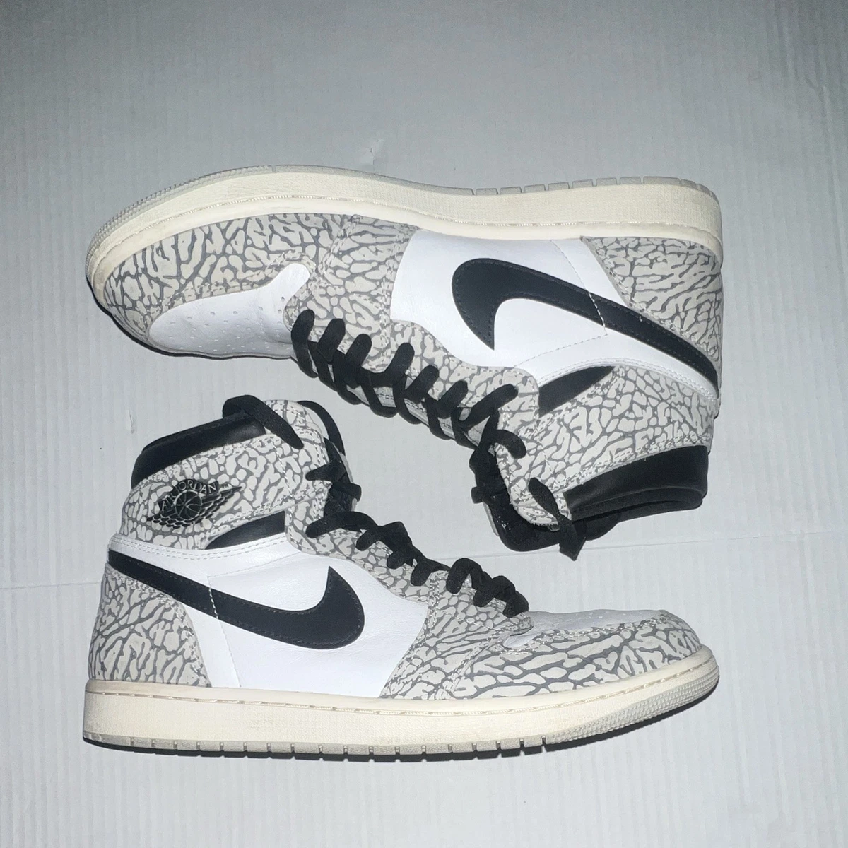 Preços baixos em Jordan 1 Retro OG High White Cement | eBay