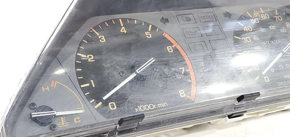 Medidor de velocímetro usado se adapta a: Honda Crx 1986 solo cabezal HF grado A Foto 2 de 4