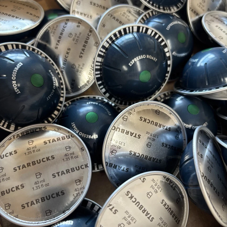 Starbucks Nespresso Vertuo Espresso Dark Roast Capsules, 30-ct BULK/LOOSE Lot