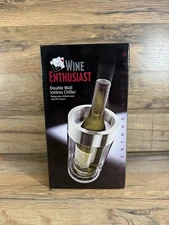 Wine Enthusiast Double Wall Iceless Wine Bottle Chiller