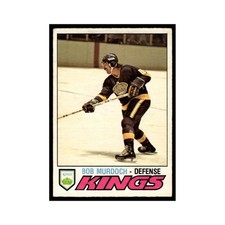 Bob Murdoch 1977 O-Pee-Chee (Damaged) #371 Los Angeles Kings Hockey Card VG