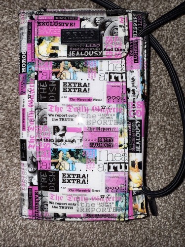 VTG Relic Brand Vinyl Magazine Horoscope Rumor News Print Wallet Shoulder Bag - 第 4/8 張圖片