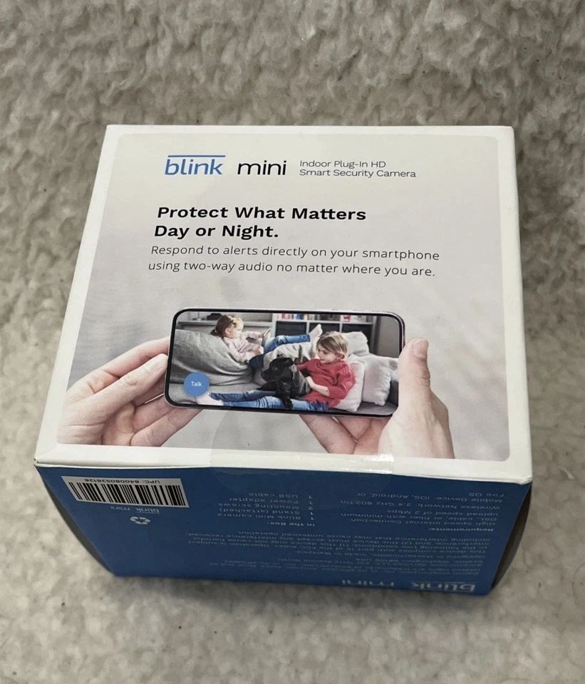 3 PACK- New Blink Mini Compact Indoor Plug-In Smart Security Camera, 1080p, - Image 3 of 4