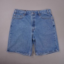 Vintage Y2K Levis 550 Relaxed Fit Jean Shorts Mens 34 X 10 Medium Wash Lbl 36