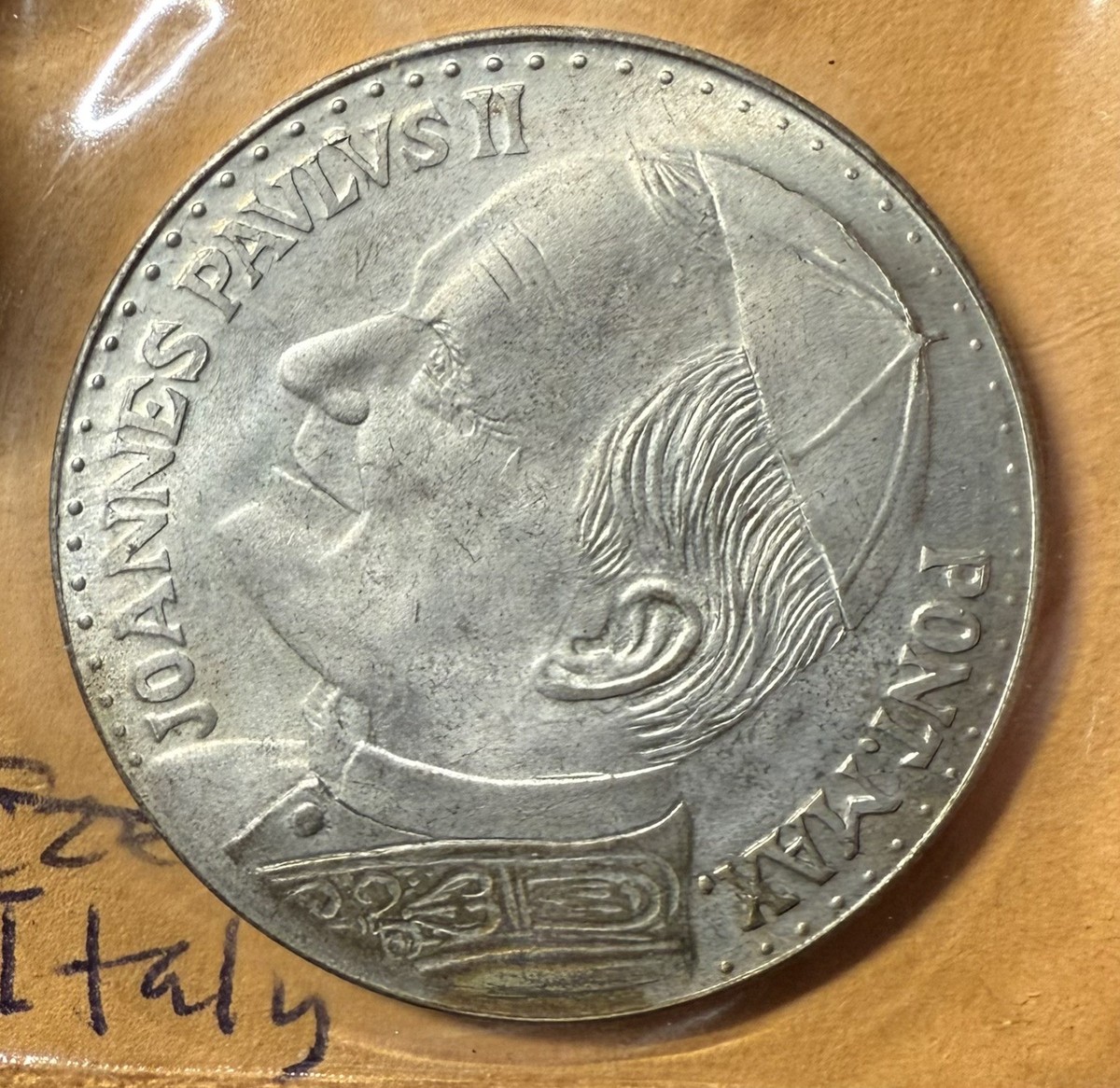Joannes Pavlvs II Pont Max Pope John Paul II Silver-Plate Coin