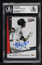 BAS 2009 TRISTAR PROjections Brandon Crawford #81 BGS Authentic Auto ow6
