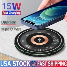 40W Frosted Fast Wireless Charger Pad For Motorola Moto G Stylus 5G 2025 Edge