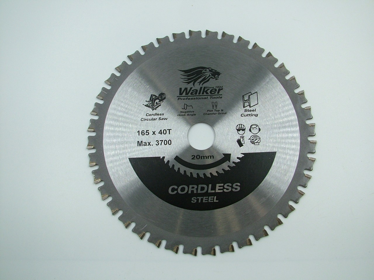 Cordless saw blade 165mm metal steel cutting Makita Panasonic 40 teeth 20mm bore