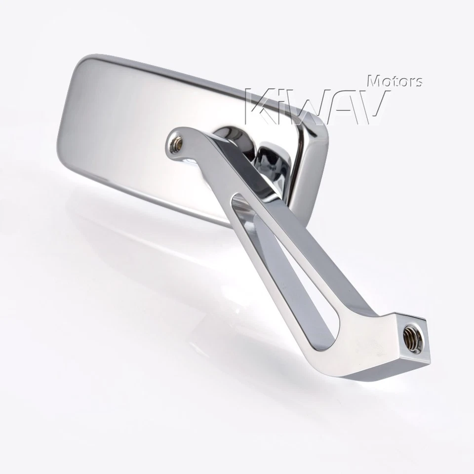 Magazi mirror CONVEX CNC aluminum CLASSIC CHROME 10mm 5/16" fits Moto Guzzi - Image 3 of 4
