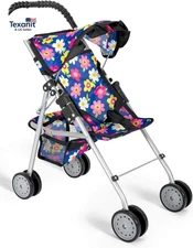 My First Doll Stroller for Kids – Foldable Baby Toy Doll Stroller with Safety Be