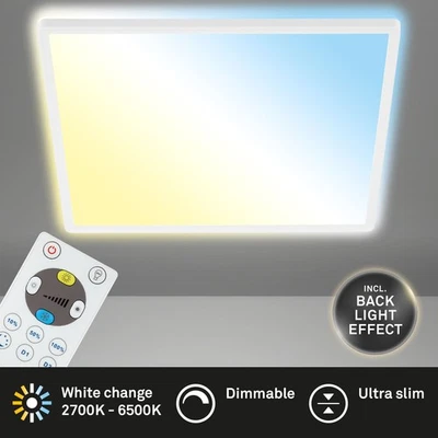 Deckenlampe Briloner Slim Fernbedienung Panel 22W CCT  Deckenleuchte LxB: 42cm - Bild 1 von 4