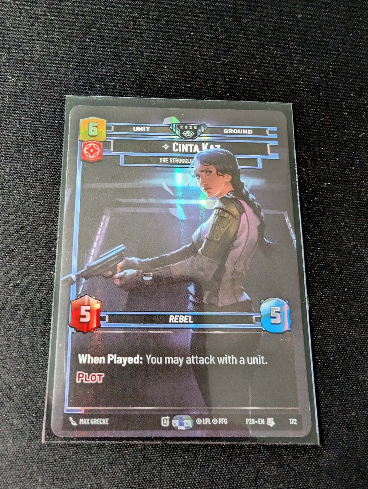 Star Wars Unlimited Galactic Championship 2026 Silver Pack Cinta Kaz #172