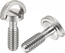 Camera Tripod Screw - 1/4" Male Mounting Screw Adapters Slotted 0.79" Length for