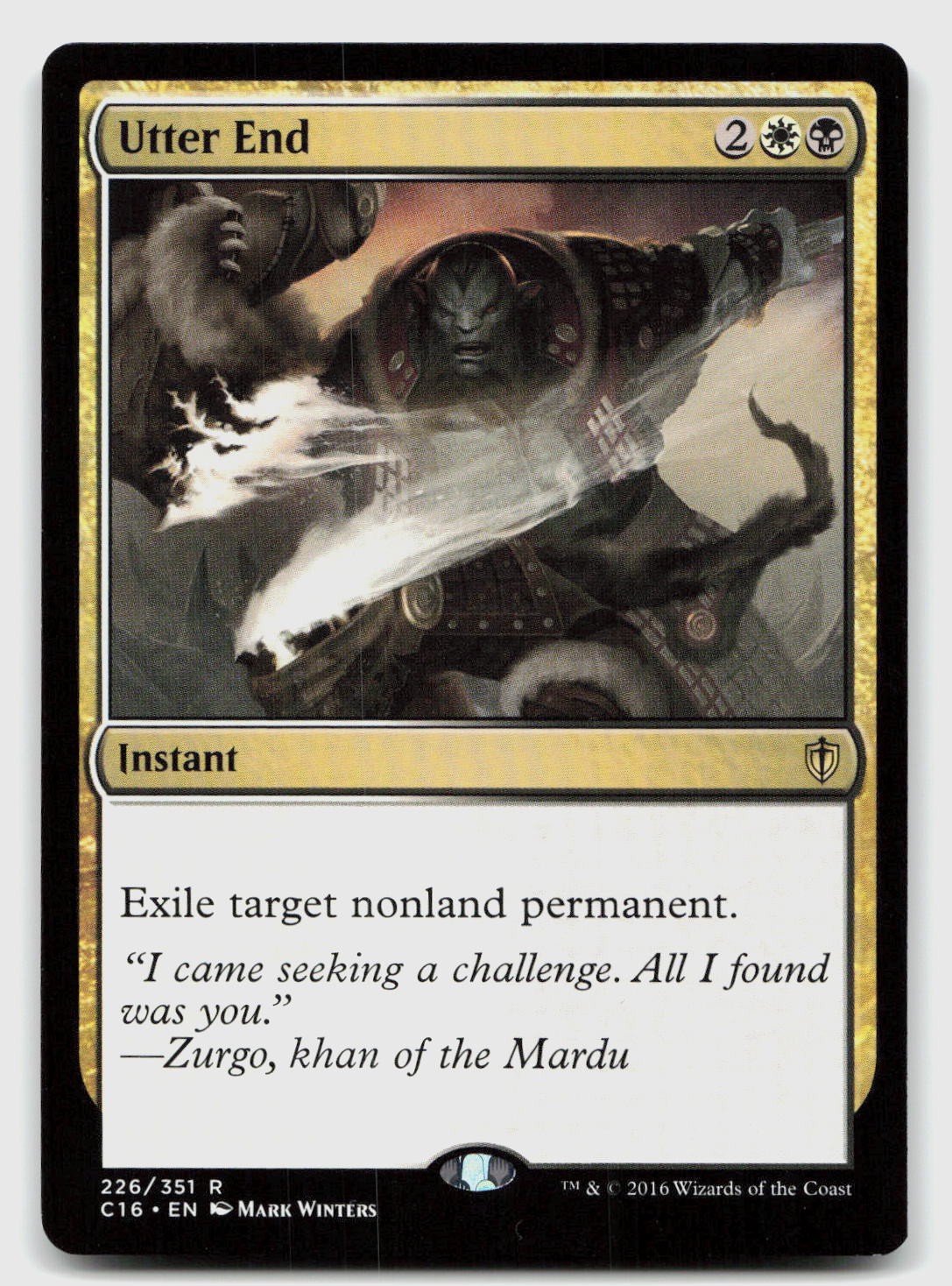 226 UTTER END R COMMANDER 2016 NM/M