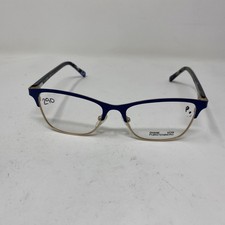 DIANE VON F RSTENBERG EYEWEAR DVF 8073 425 50-16-135 BLUE GOLD FLEX HINGE GJ99