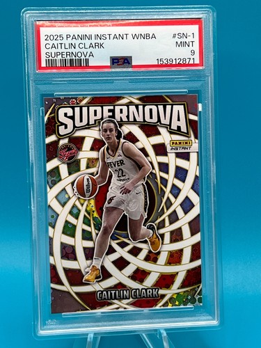 Caitlin Clark 2025 Panini Instant WNBA Supernova #SN-1 PSA 9 Mint
