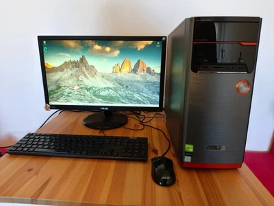 ASUS PC Gaming M32 i5 16GB RAM GTX 1060 SSD 500GB + HDD 1TB Monitor 21” Completo - Imagen 1 de 4