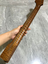 AAAAA 22fret DIY Roasted Flame Maple Electric guitar neck 25.5 in Parts gloss